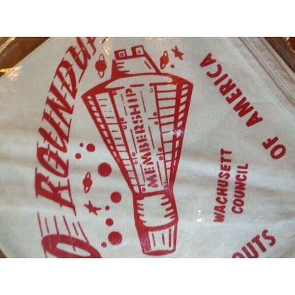 Vintage Wachusett Council Boy Scouts Membership Neckerchief - New in Package NOS - Picture 2 of 6